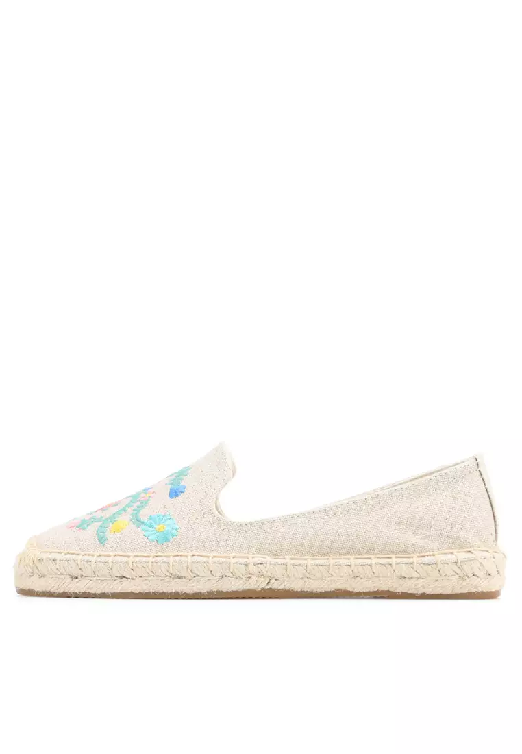 Embroidered Canvas Espadrilles HB45433