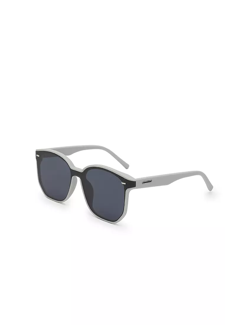 Unisex Fashion Sunglasses - White Mud Grey