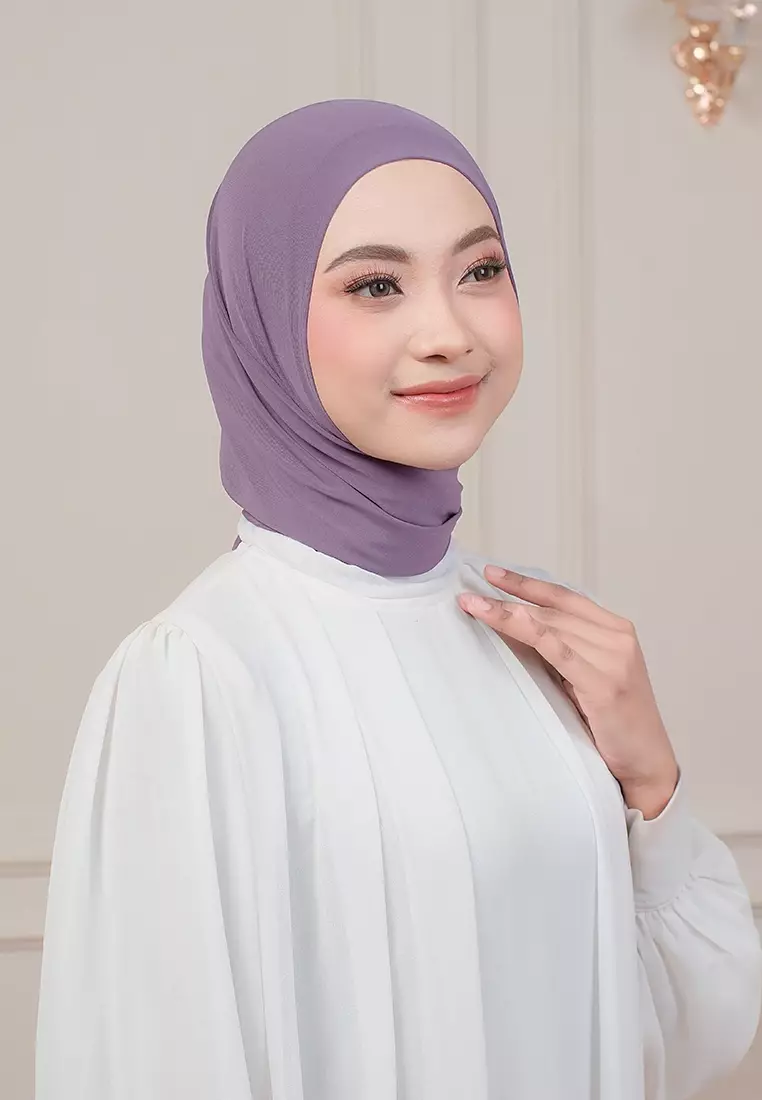 HIJAB INSTAN QIARA - PASTEL PURPLE