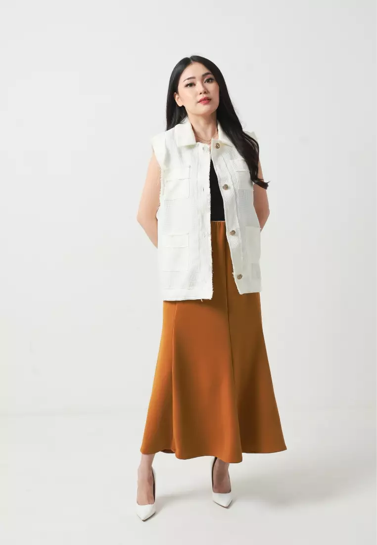 xtramiles Ladies vest noa vest broken white