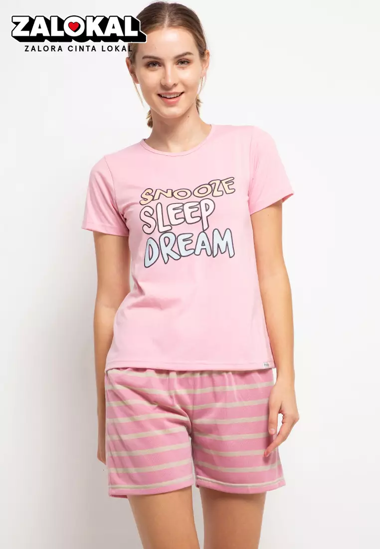 Pyjama Pijama Short Sleeve Short Pants Sleepwear