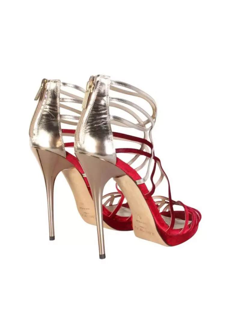 Gold heels jimmy choo top