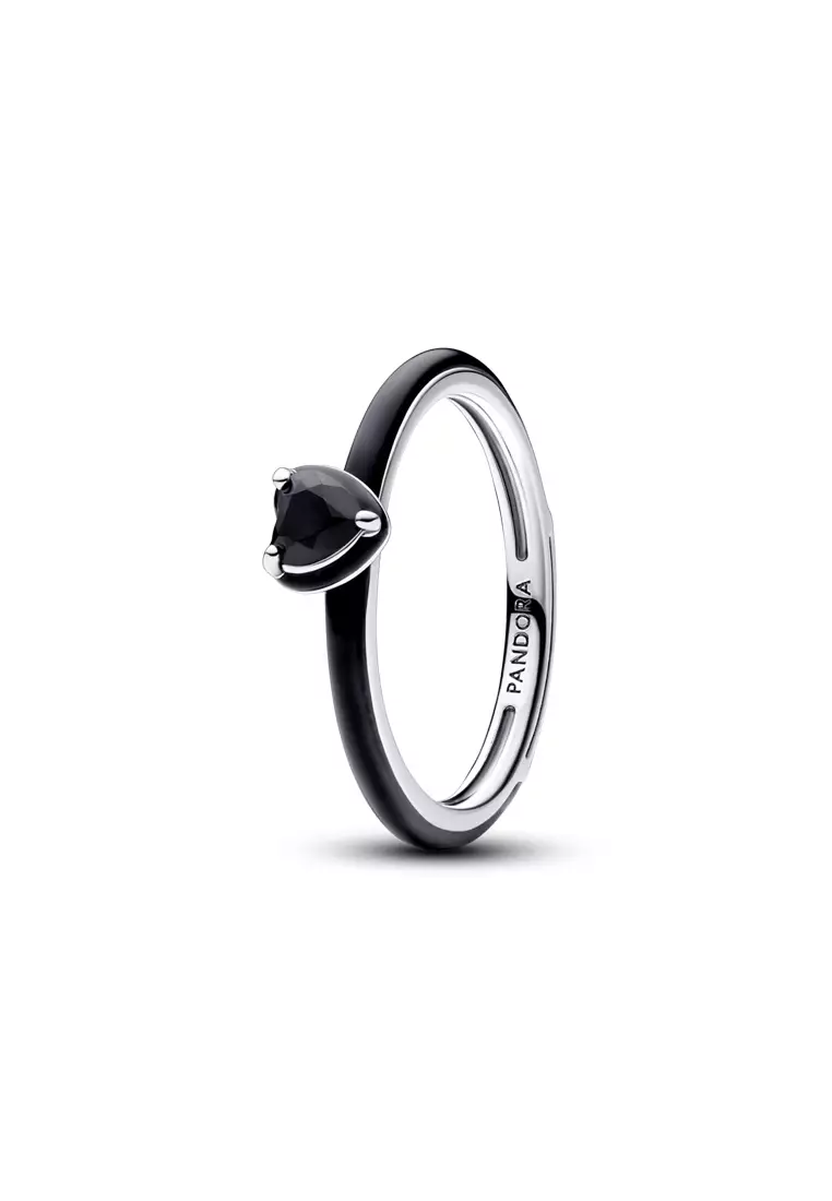 Pandora ME Black Chakra Heart Ring