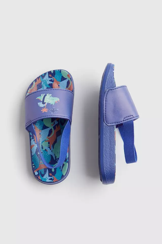 Mothercare Dino Slider Sandals - Sepatu Sandal Anak Laki-laki (Biru)