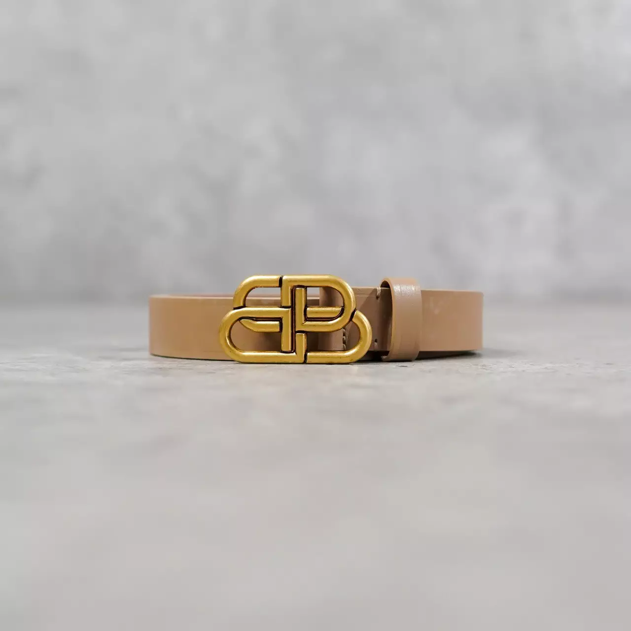 Ikat Pinggang BALENCIAGA BB GHW 2CM PLAIN BROWN BELT 100% ORIGINAL