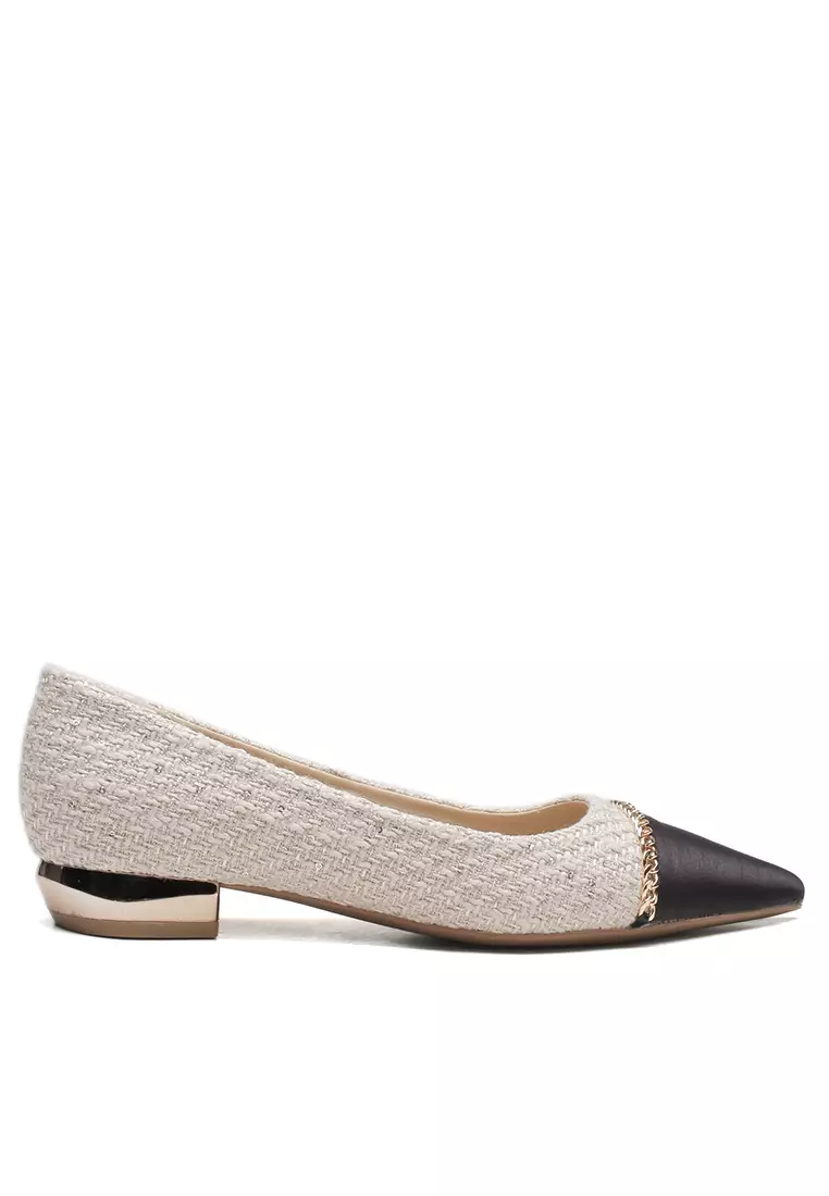 Discount on Twenty Eight Shoes  shoes - SKU: 2.5cm Color Matching Tweed Pumps If2219