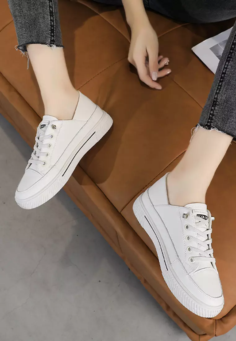 Fashion (White)Autumn/Spring Women Sneakers Platform Casual Women