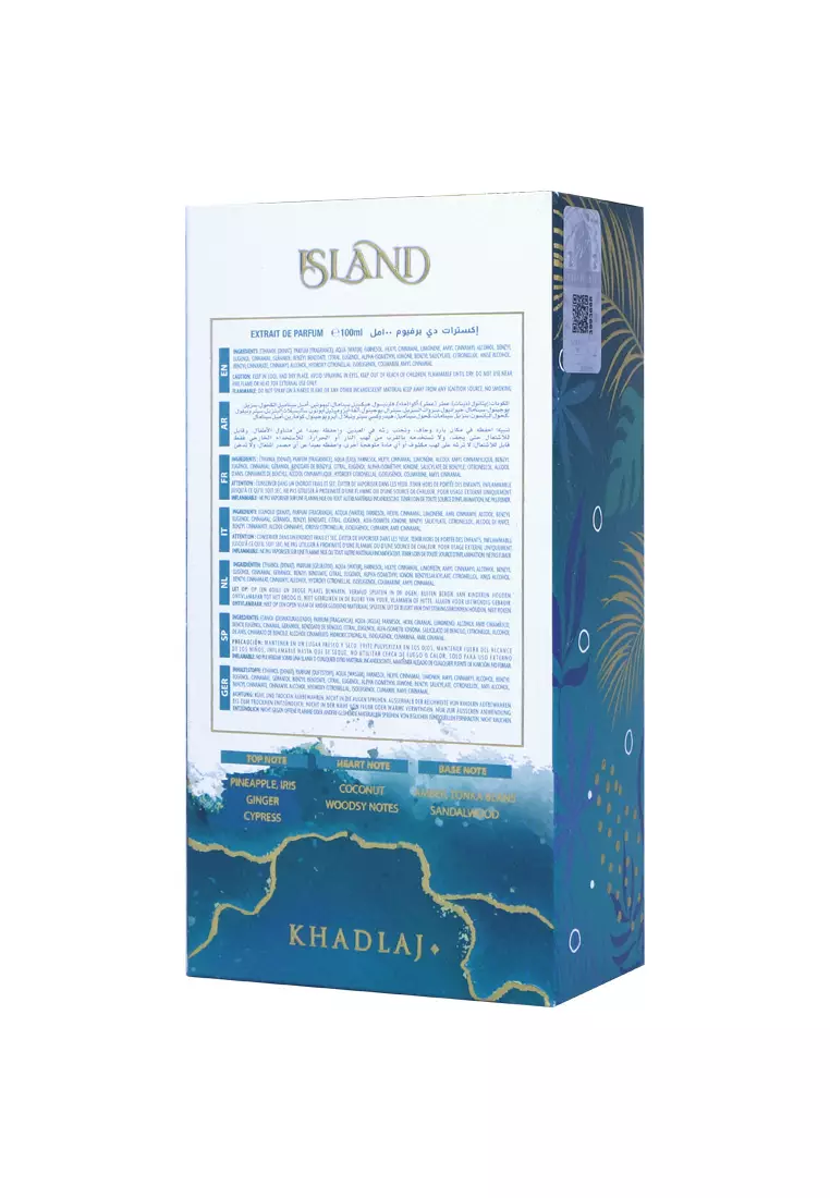 Khadlaj Island Unisex Extrait De Parfum 100 ML