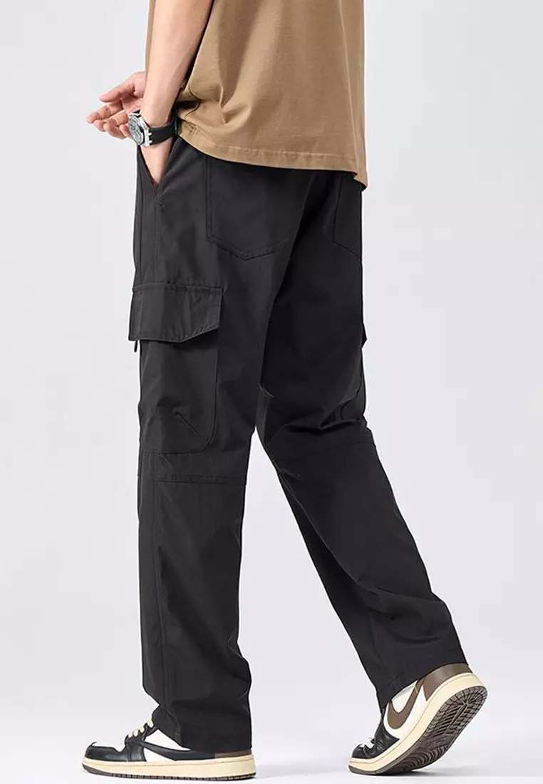 Drawstring Casual Cargo Pants