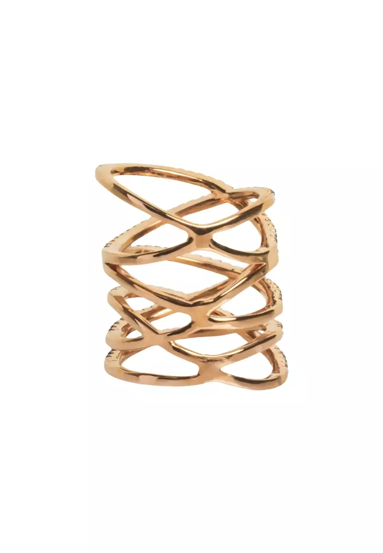 Gold Vermeil Rachel Twister Ring