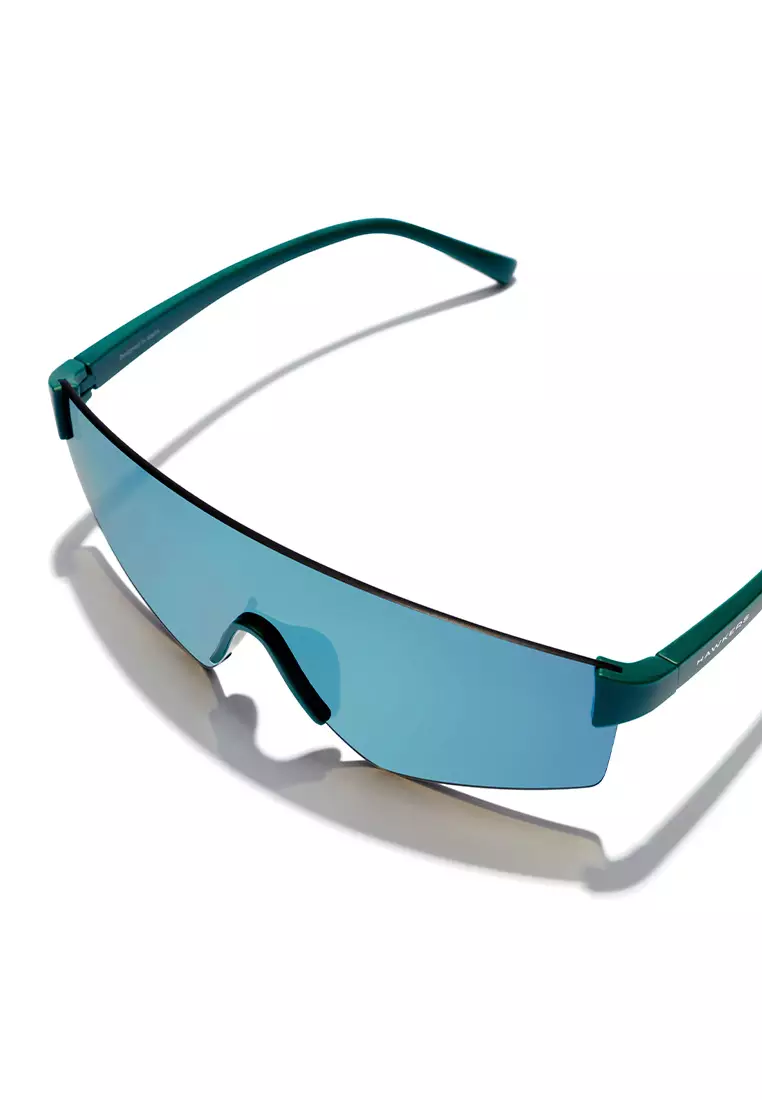 HAWKERS Teal Blue Chrome Aero Sunglasses For Men And Women, Unisex. Official Product Designed In Spain