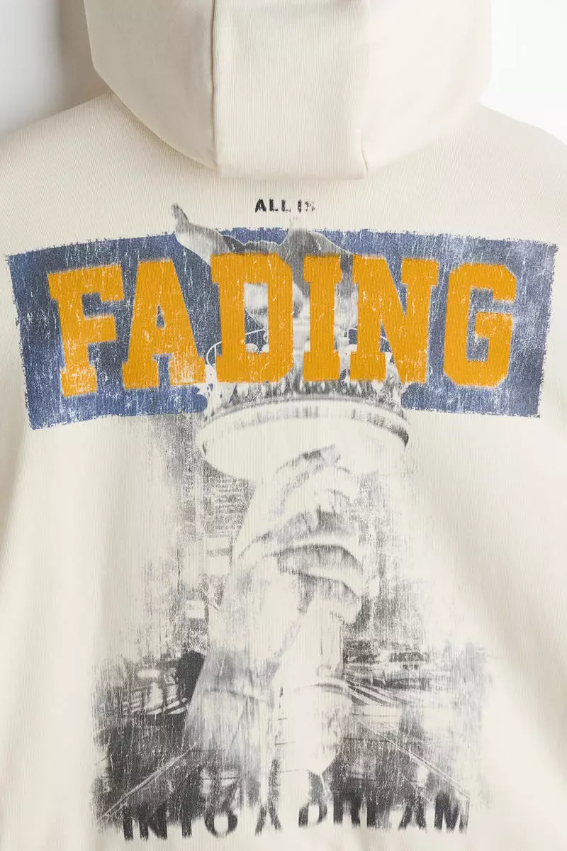 Oversized Fit Printed hoodie