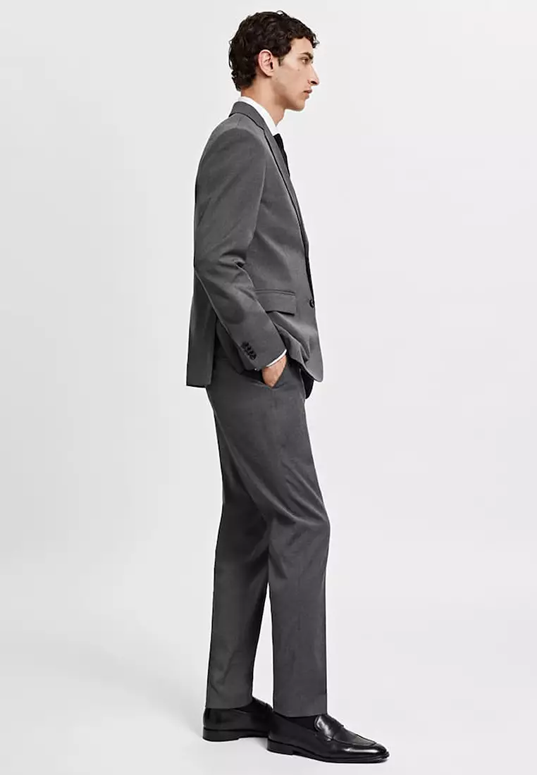 Stretch Fabric Slim-Fit Suit Jacket