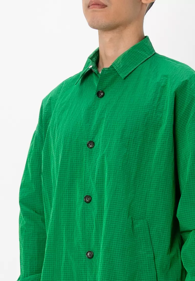 【CURRENTAGE】SHIRTSCLOTHオールインワン　フォレストグリーン Women's Oversized Linen Shirts – Colorful Standard