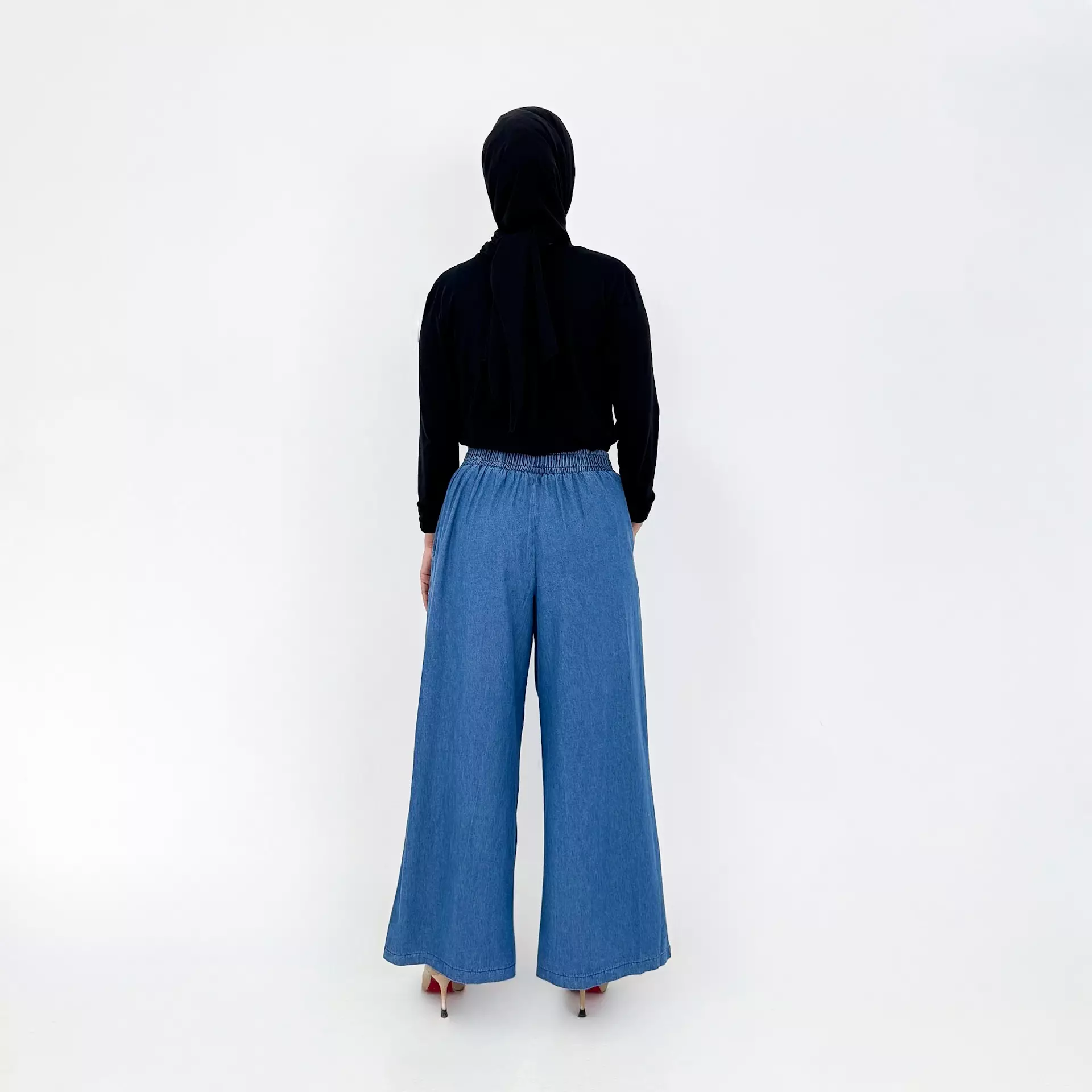 Celana Panjang Jeans Wanita - Kulot Denim Asmi