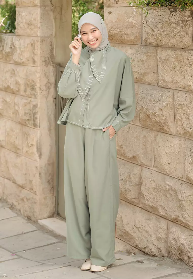 Ziudith Set Grey Green