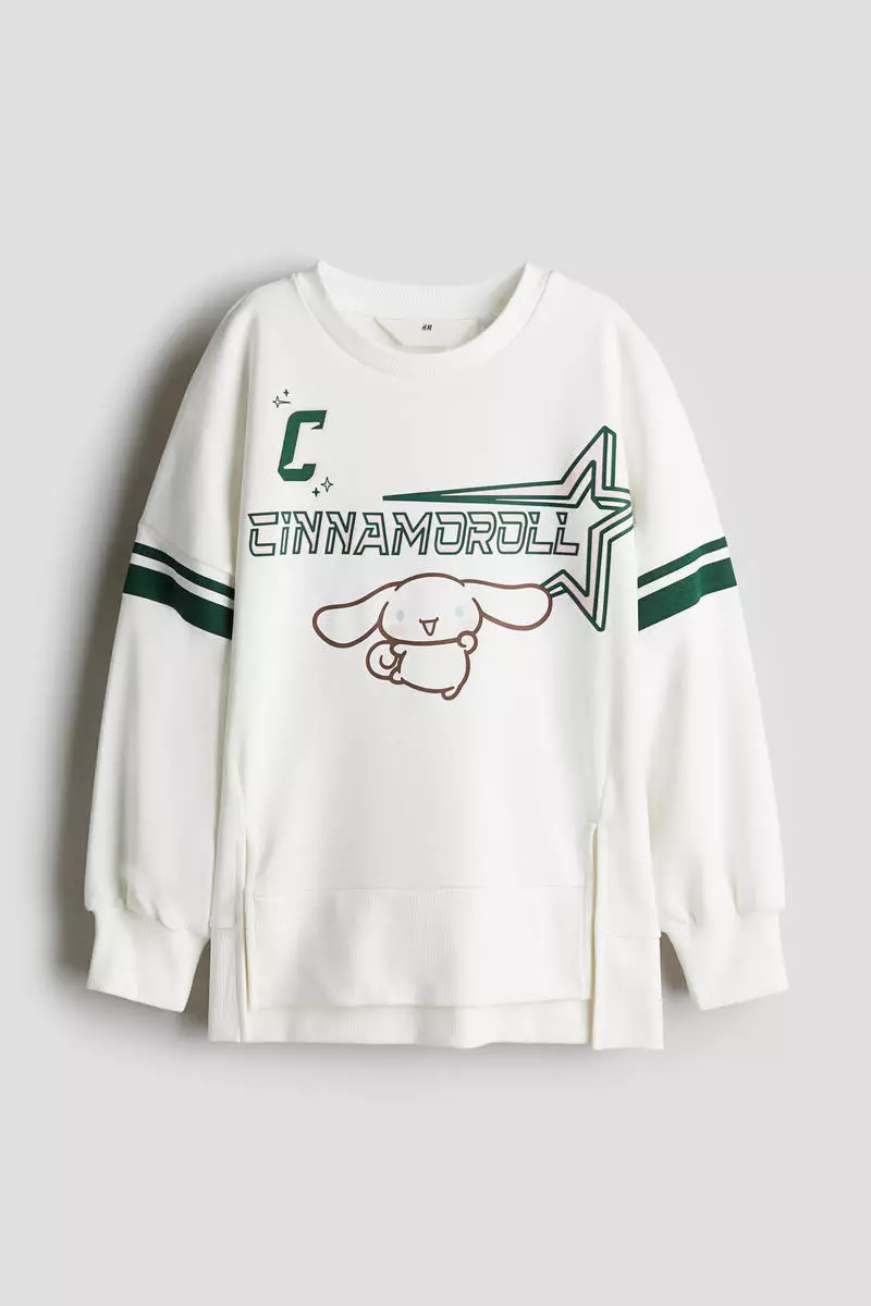 Oversized printed sweatshirt