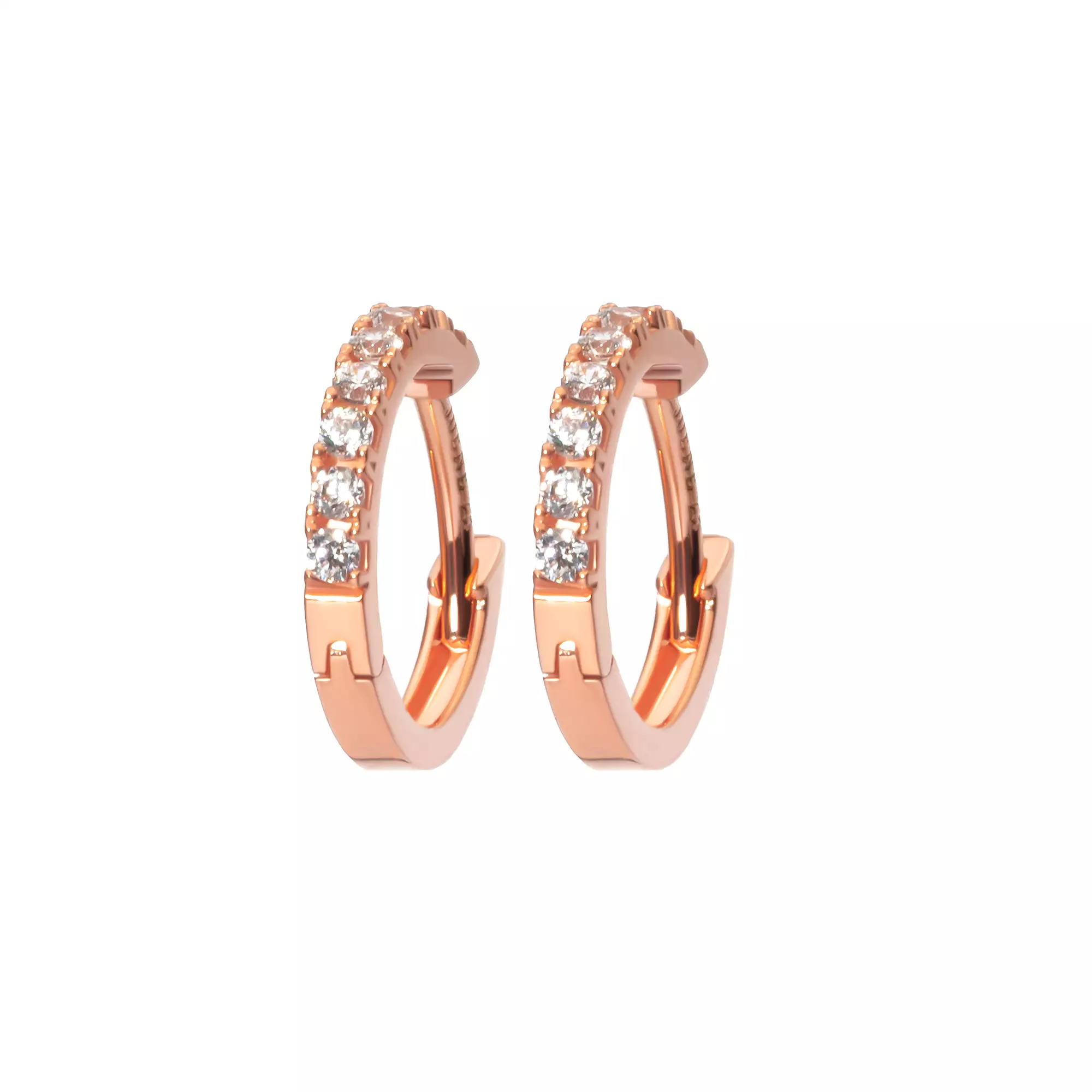 Anting Hoops Emas 7k - List Gold Earring - Treasure Collection - Juene Jewelry