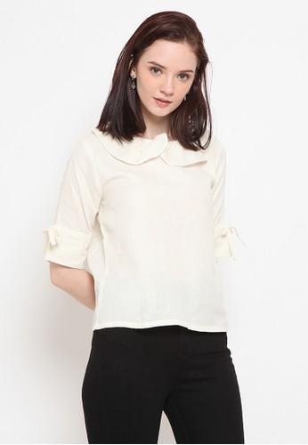 Wallpaper Jual Agatha Gathered Peter Pan Collar Blouse Original Zalora Desktop Wallpaper Free