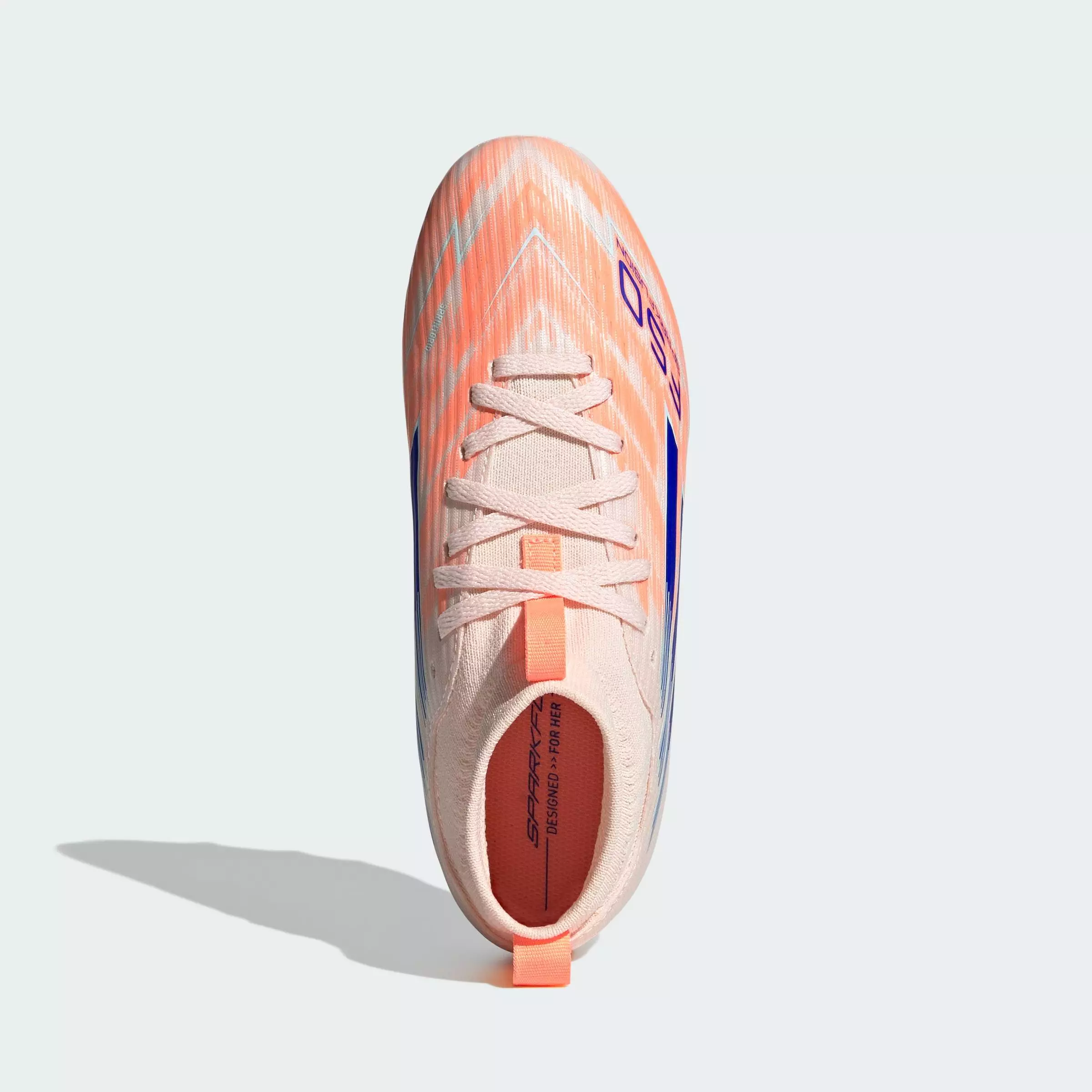 Football F50 Sparkfusion League Firm Ground/Artificial Grass Boots Kids Unisex Orange JR3971