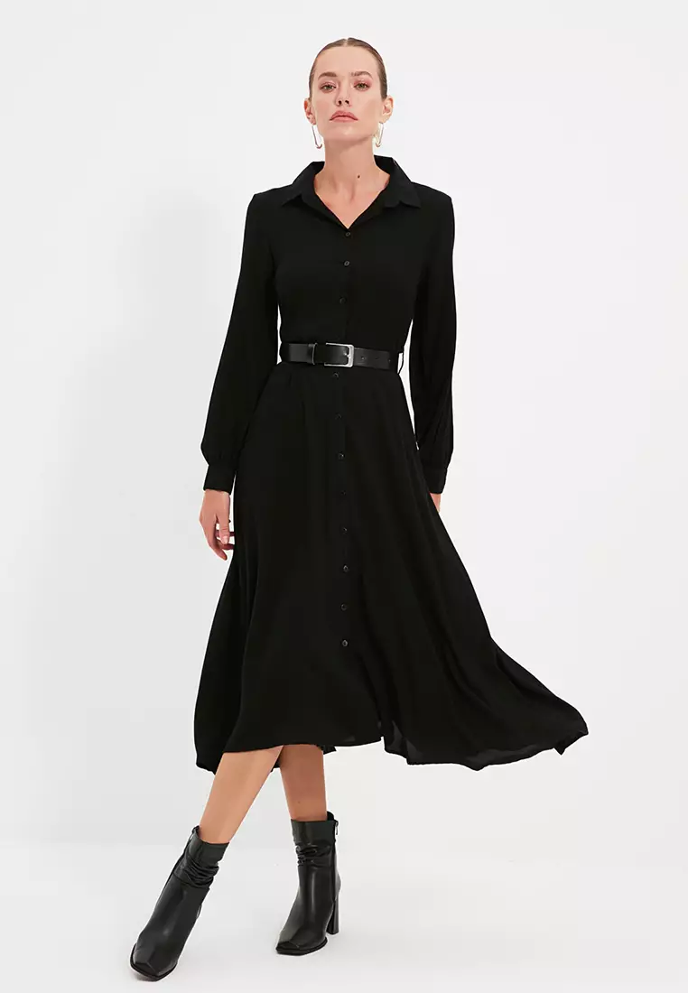 Belted Midi Dress