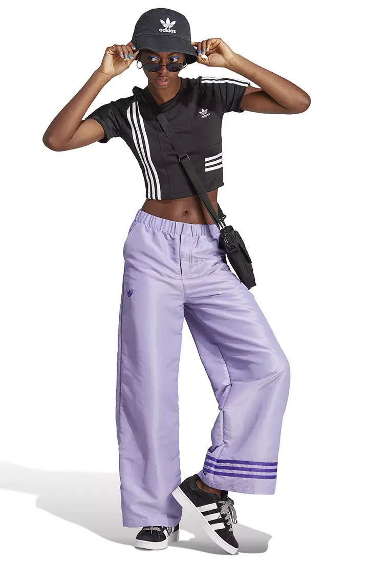 Adidas originals shop wide leg joggers
