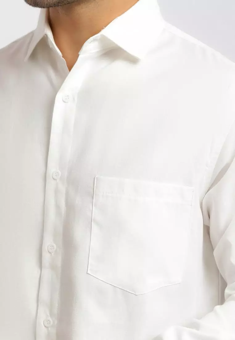 Reguler Fit Oxford White Shirts