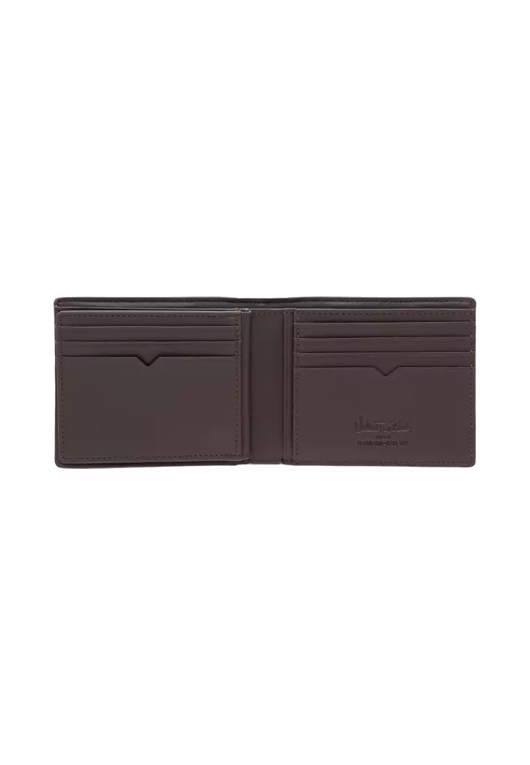 Valentino Rudy Italy Men's Fabric + Leather Mid Flap Wallet 0468000-630