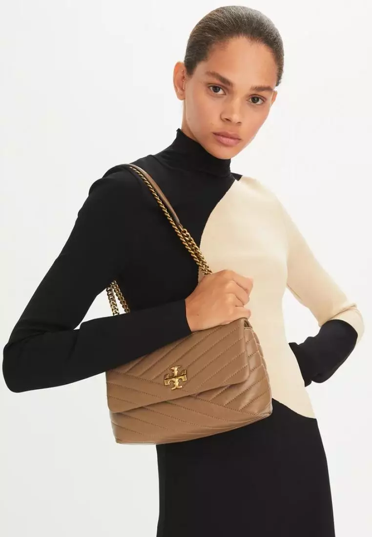 Tory Burch Small Kira Chevron Convertible Shoulder Bag Sandpiper