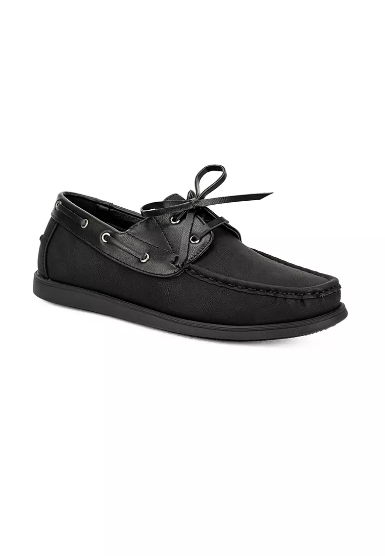 Discount on Mario D' boro Runway  shoes - SKU: Men's Casual Boat Shoes MW 22771 Black C25 C51