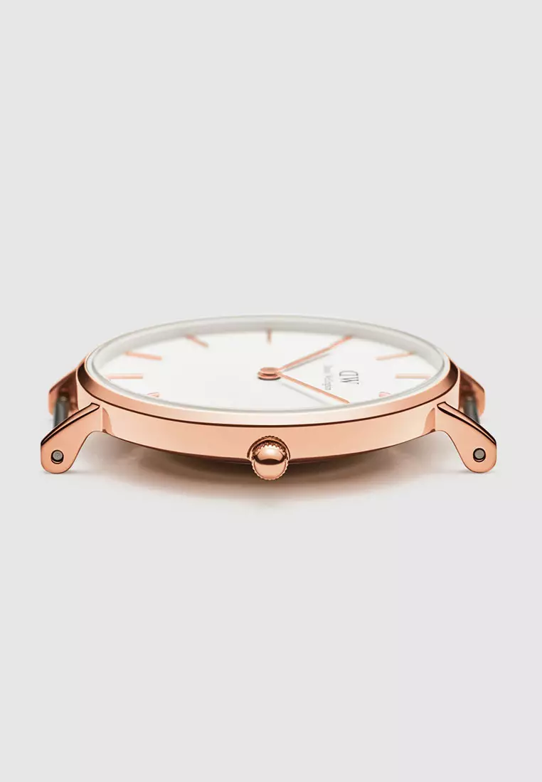 Daniel Wellington Petite Melrose 32mm Watch White dial Mesh strap