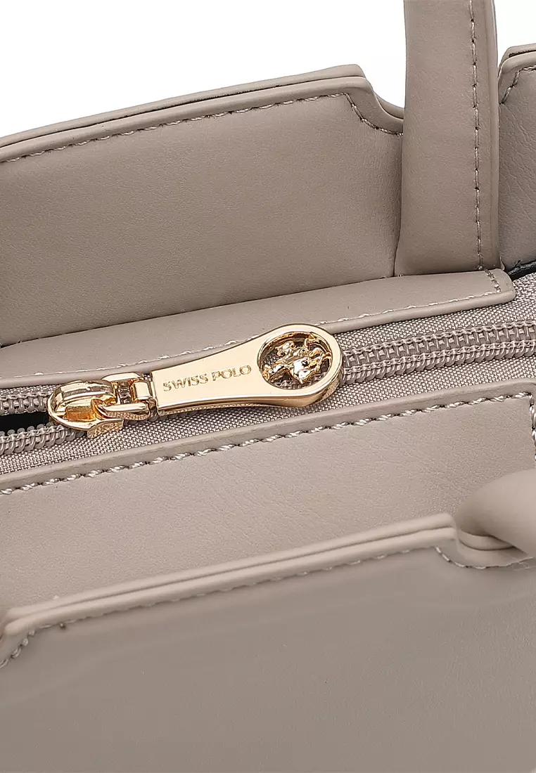 Women's Top Handle Bag / Sling Bag / Crossbody Bag - Beige