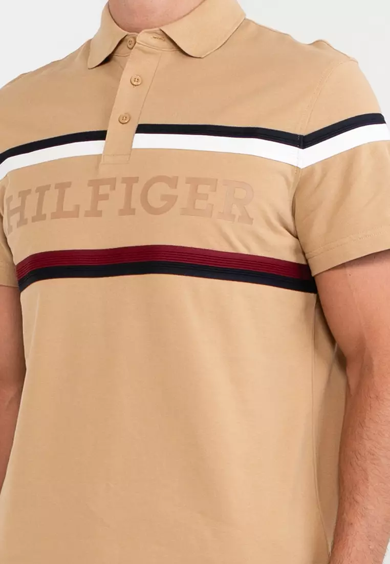 Global Stripe Monotype Polo Shirt