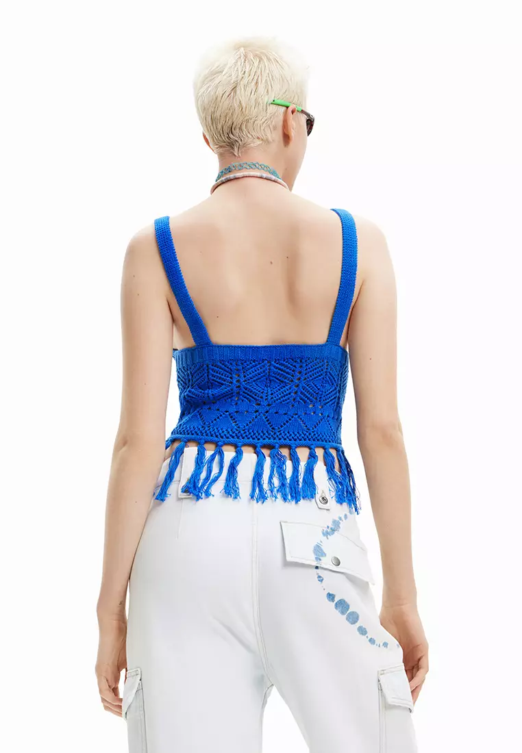 Buy Women's Blue Sportswear Sleeveless Tops Online