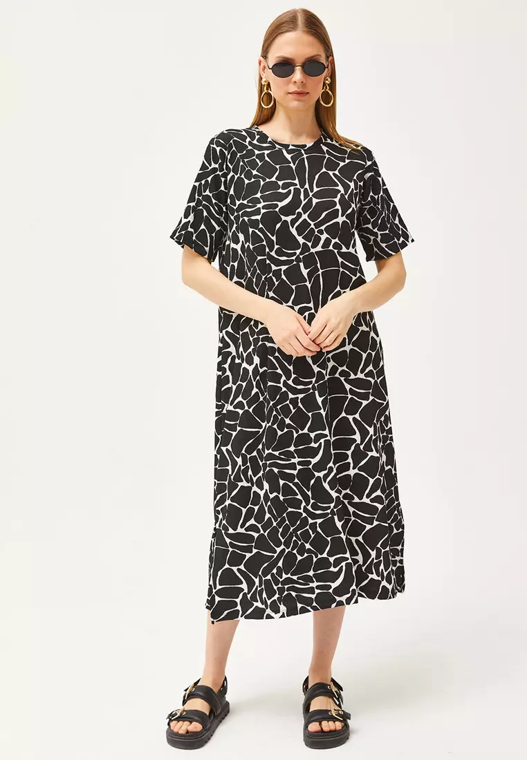 Side Slit Oversize Dress