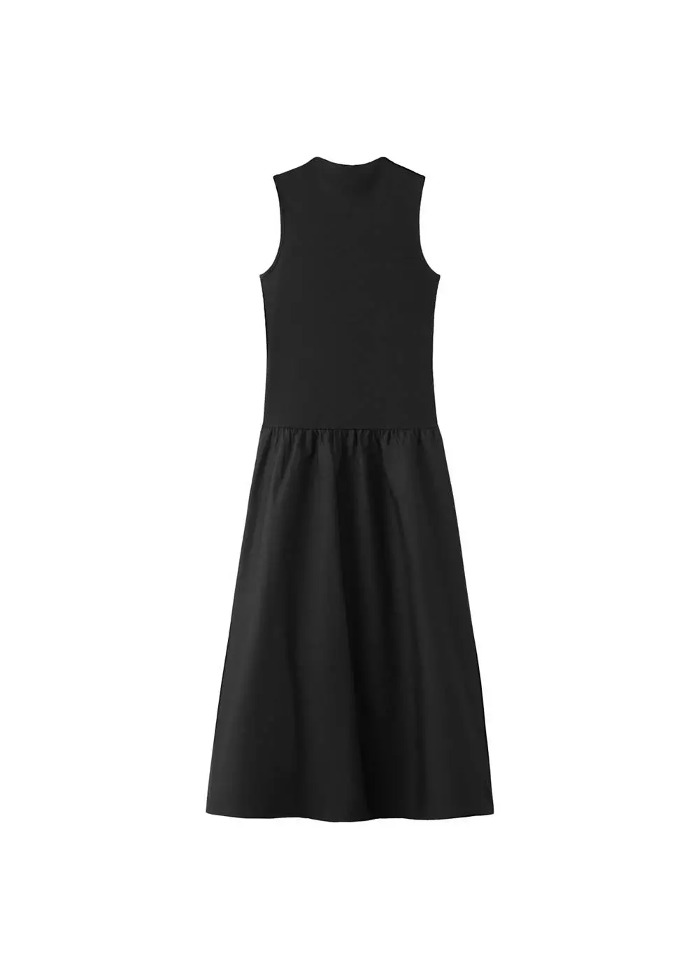 Gaun dengan bagian atas kontras