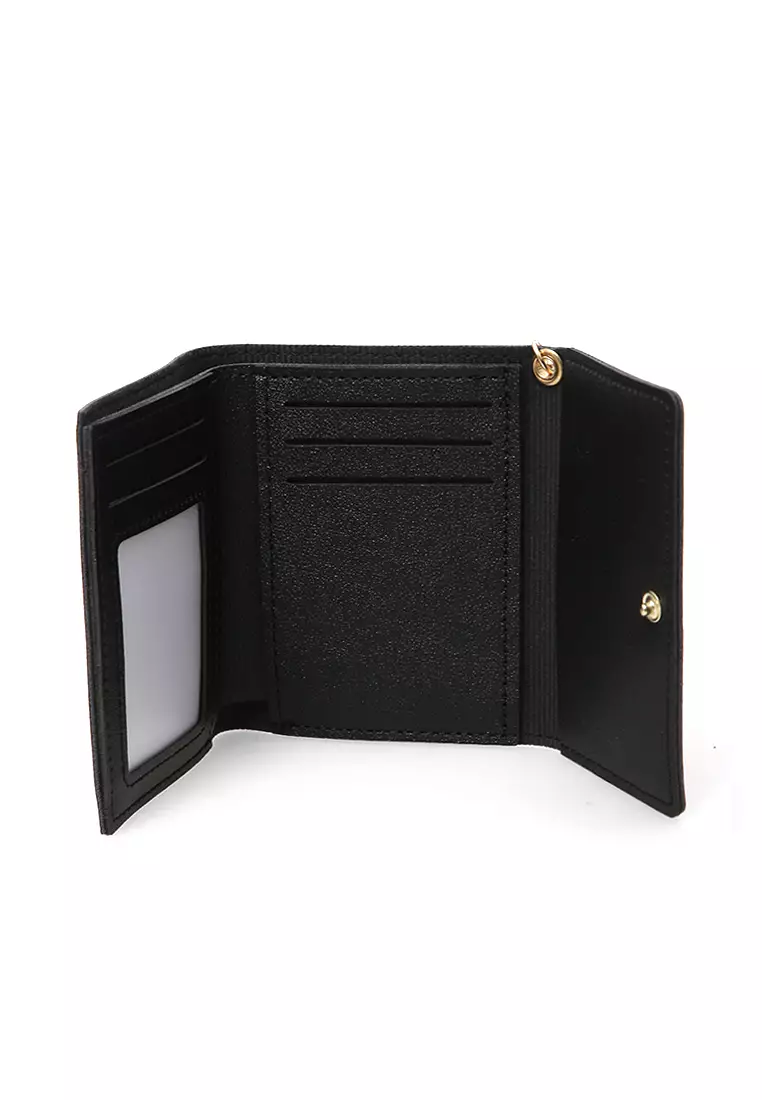 Fiore Dompet Anak Wanita Mini Short Wallet Cat Motive Many Slot Material Leather ORIGINAL - Black