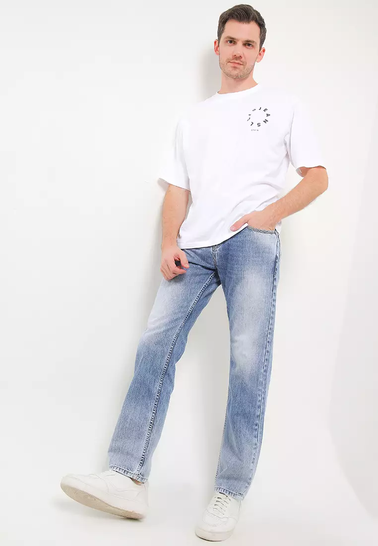 Straight Fit Denim Pants CFS105E