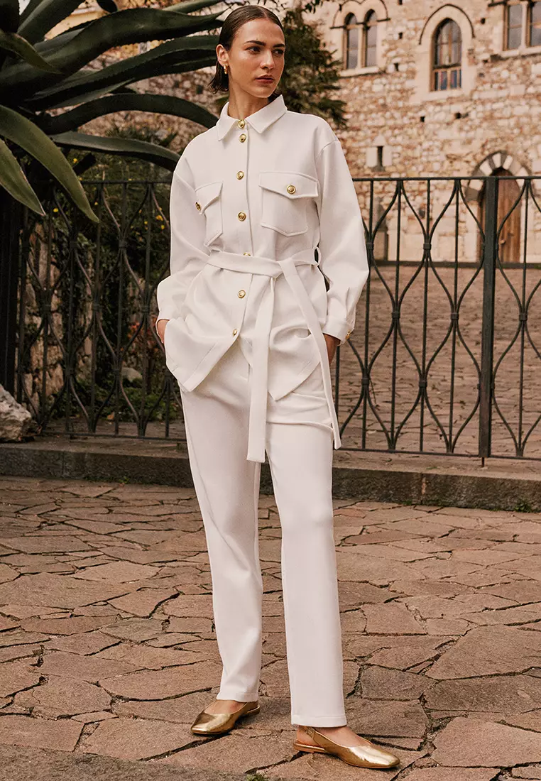 Shacket and Pants Set