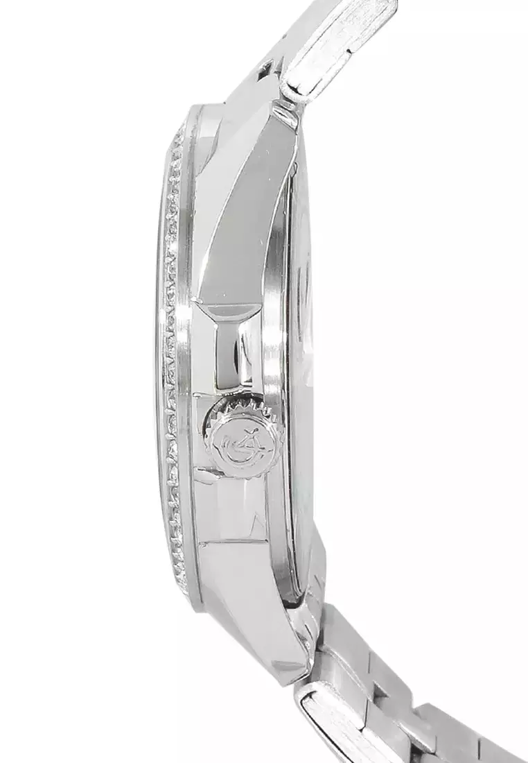 Alexandre Christie Jam Tangan Wanita - Silver Pink Rosegold - Stainless Steel - 2949 BFBSSPNRG