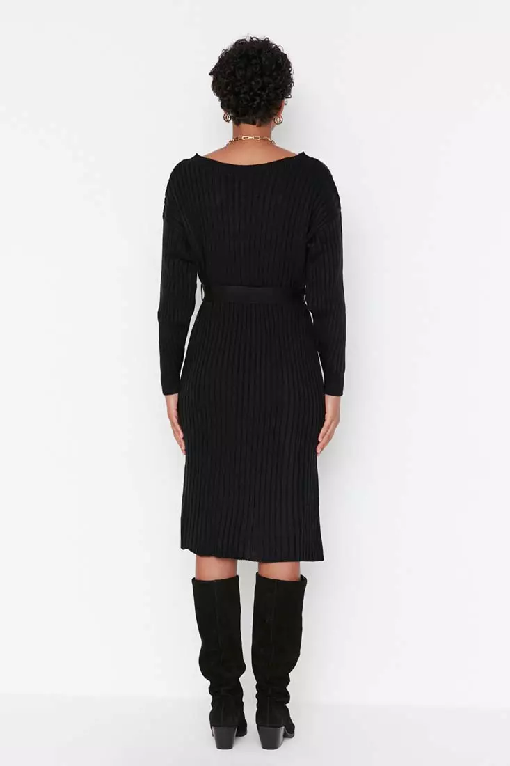 Belted Knit Dress