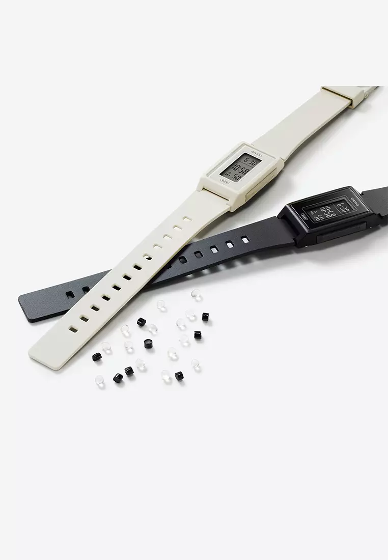 Casio - Jam Tangan Digital Wanita - Grey - Resin Strap - LF-10WH-2D