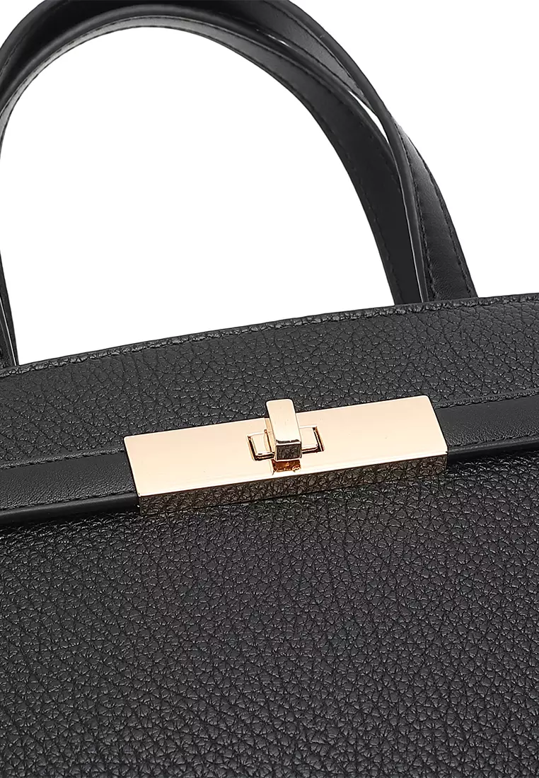 Women's Top Handle Bag / Sling Bag / Crossbody Bag / Shoulder Bag (Tas Tangan Wanita / Tas Selempang Wanita / Tas Bahu Wanita) - Hitam