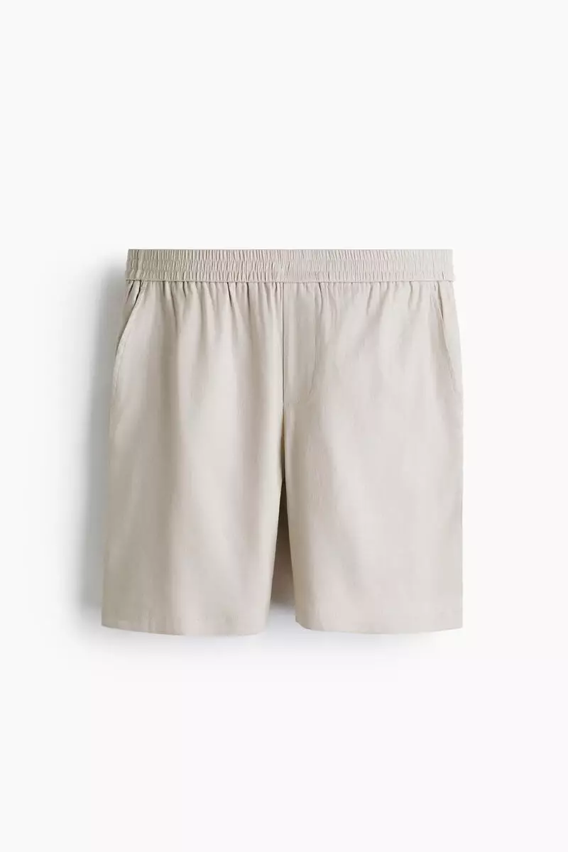 Relaxed Fit Linen-blend shorts