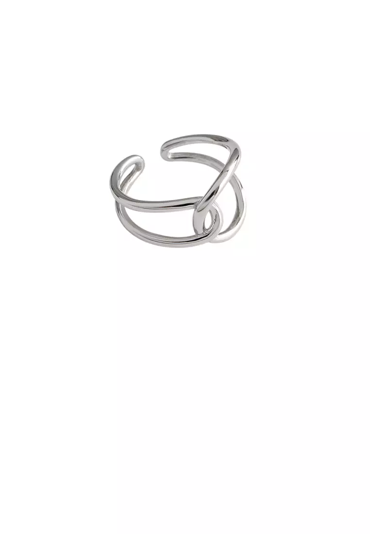 Buy Glamorousky 925 Sterling Silver Fashion Simple Line Cross