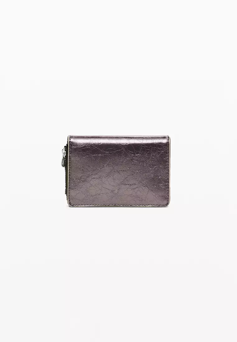 Small convertible metallic wallet