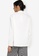 Zalia white Front Lace Ribbon Shirt Blouse D1CFBAA85675C3GS_1