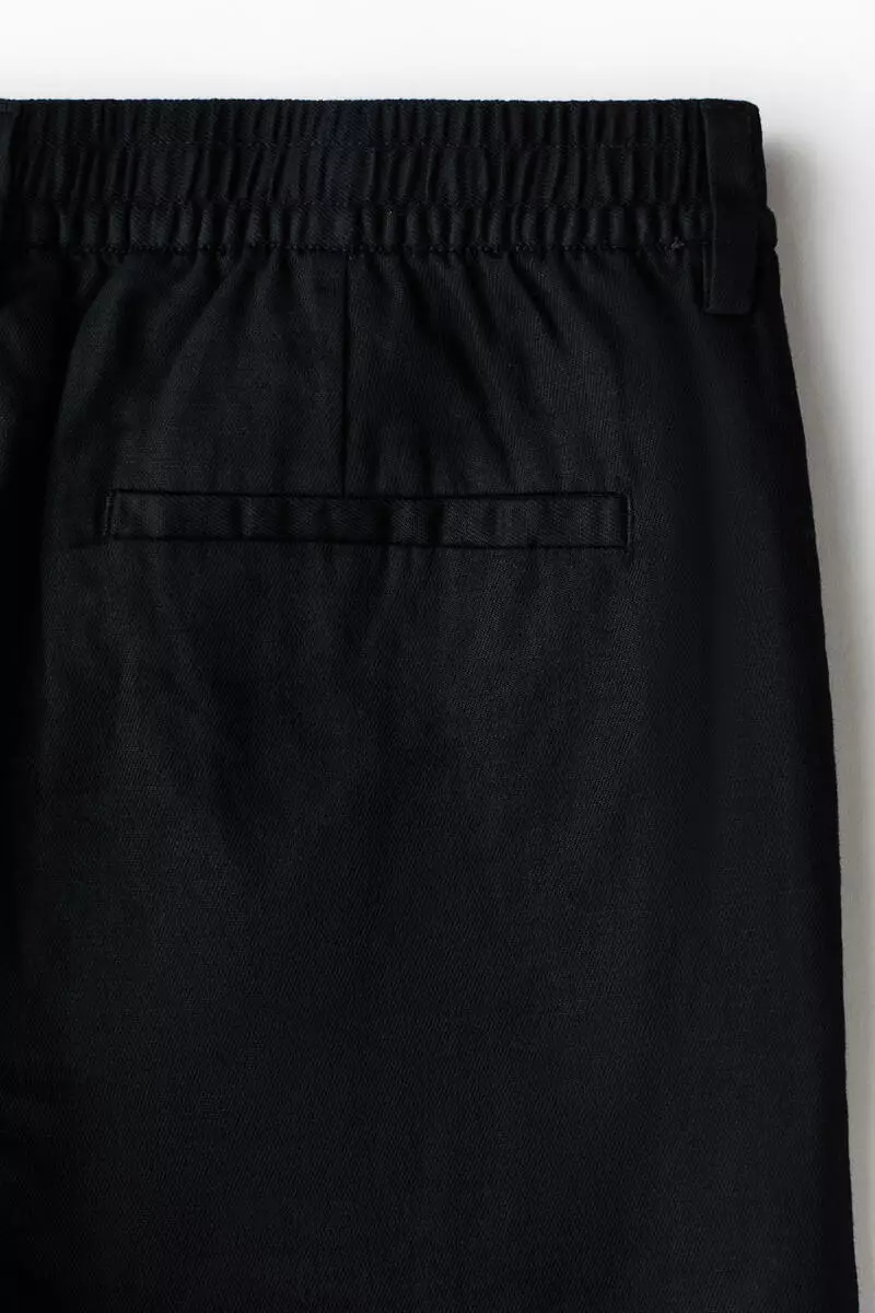 Relaxed Fit Linen-blend shorts