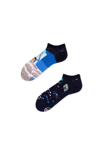Many Mornings blue Space Trip Mismatched Adult Low Sock 5FE7CAAD75970AGS_1