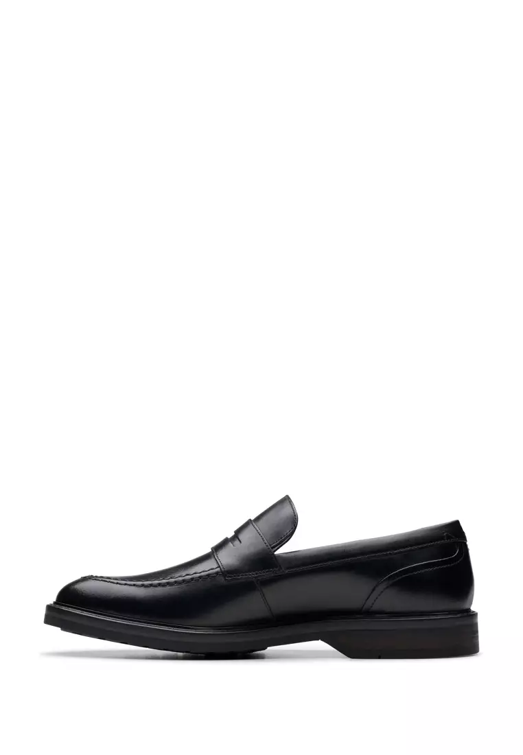 Mens Aldwin Step Black Leather